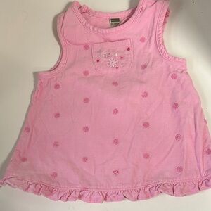 George pink floral corduroy dress size 0-3 months